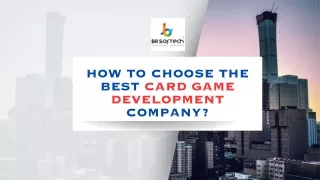 How to Choose the Best Card Game Development Company?