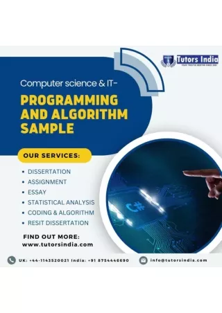 programming and algorithm sample