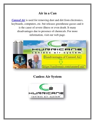 air in a can