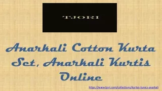 Anarkali Cotton Kurta Set, Anarkali Kurtis Online