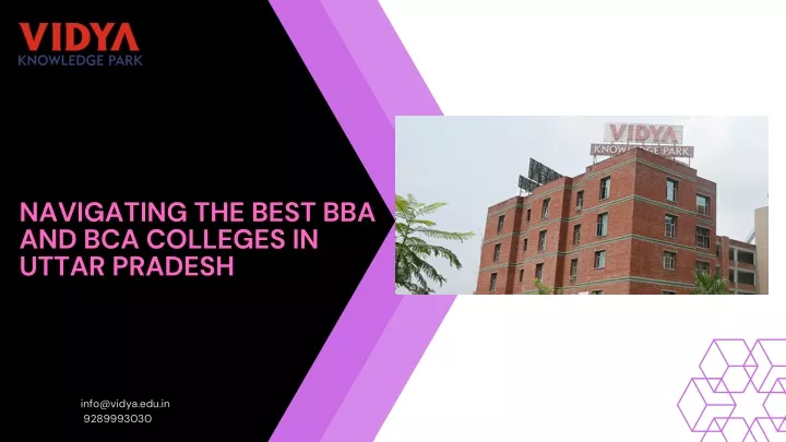 navigating the best bba and bca colleges in uttar