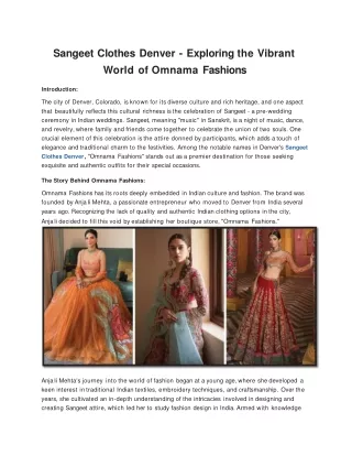 sangeet clothes denver exploring the vibrant