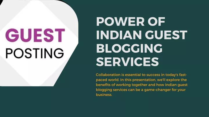power of indian guest blogging services
