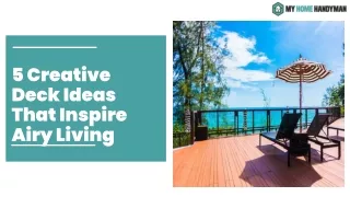 5 Creative Deck Ideas That Inspire Airy Living