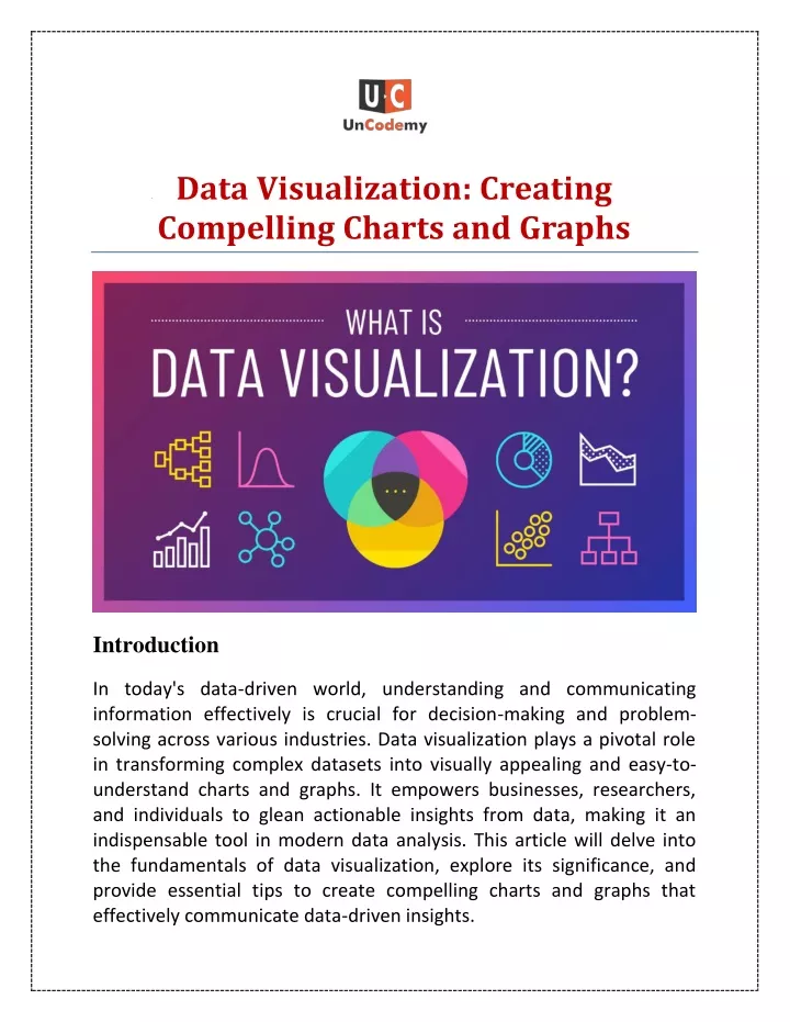 data visualization creating compelling charts