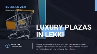 Top Luxury Plazas in Lekki A Guide to Exclusive Shopping Experiences