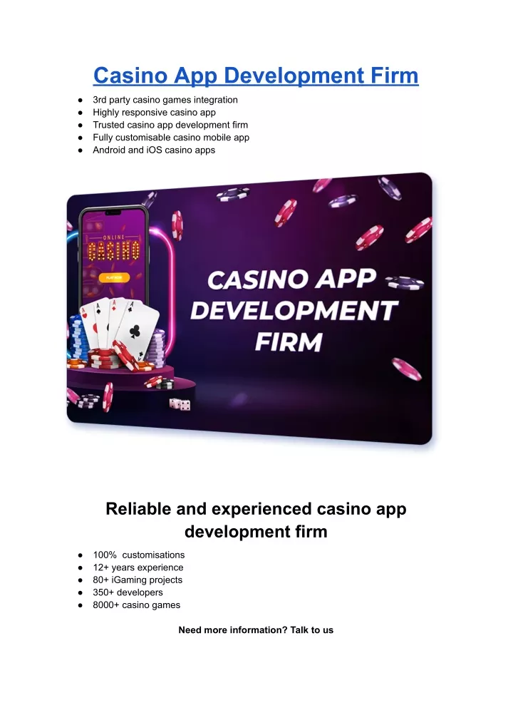 casino app development firm