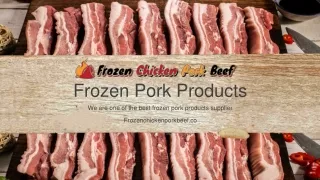 Specialized Wholesale Frozen Pork Meat Company