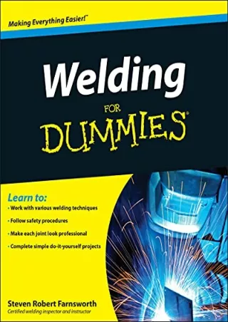 DOWNLOAD/PDF Welding For Dummies