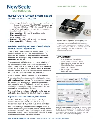 New Scale Technology M3-LS-U2-8 Module- Electroverge