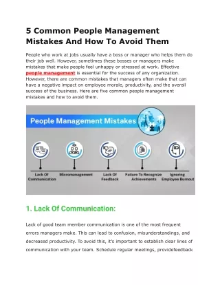 Empowering Teams: 5 Mistakes Managers Should Avoid