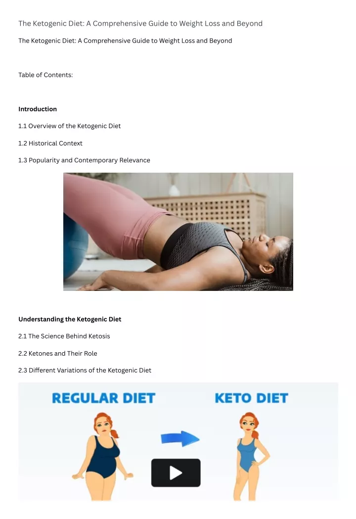 Ppt The Ketogenic Diet A Comprehensive Guide To Weight Loss And Beyond Powerpoint Presentation 8980