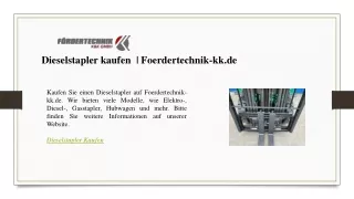 Dieselstapler kaufen   Foerdertechnik-kk.de