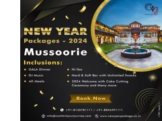 Exclusive New Year Packages in Mussoorie 2024