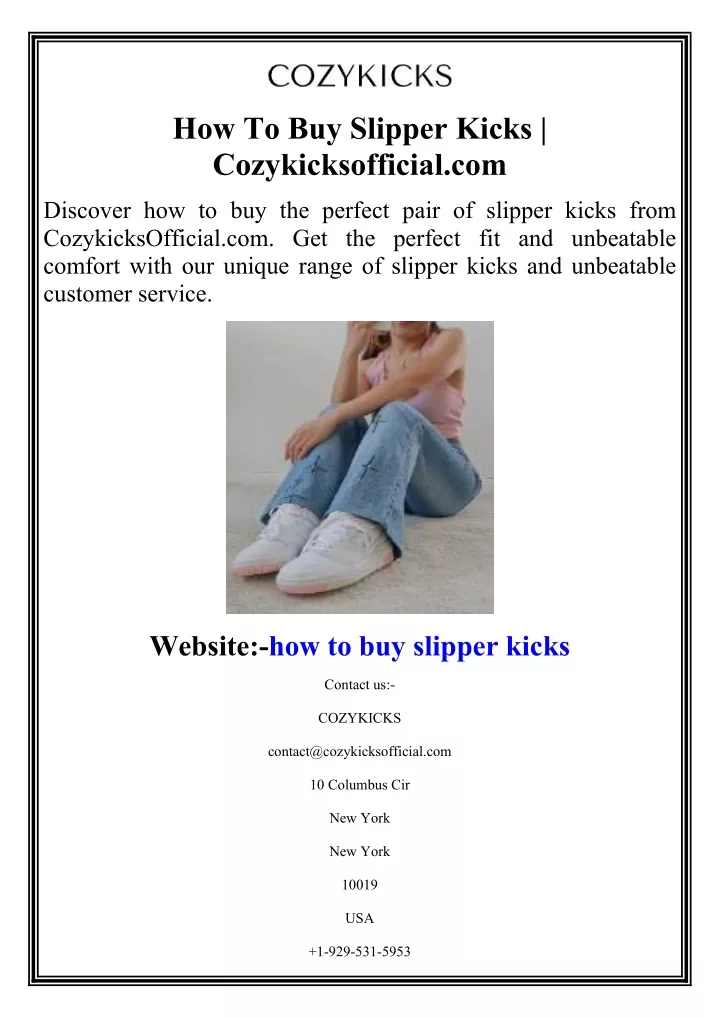 how to buy slipper kicks cozykicksofficial com