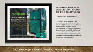 The Game-Changer in Emission Control for Cummins Genset Users