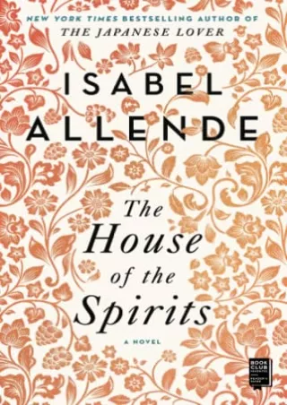 get [PDF] Download The House of the Spirits: A Novel