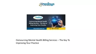 outsourcing mental health billing services