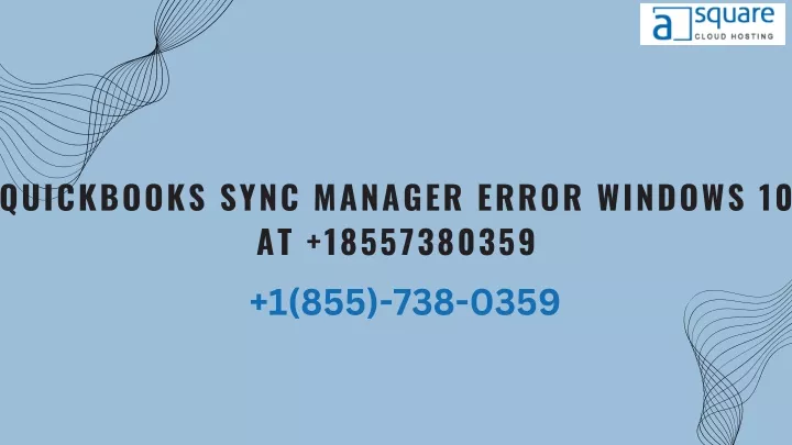 quickbooks sync manager error windows