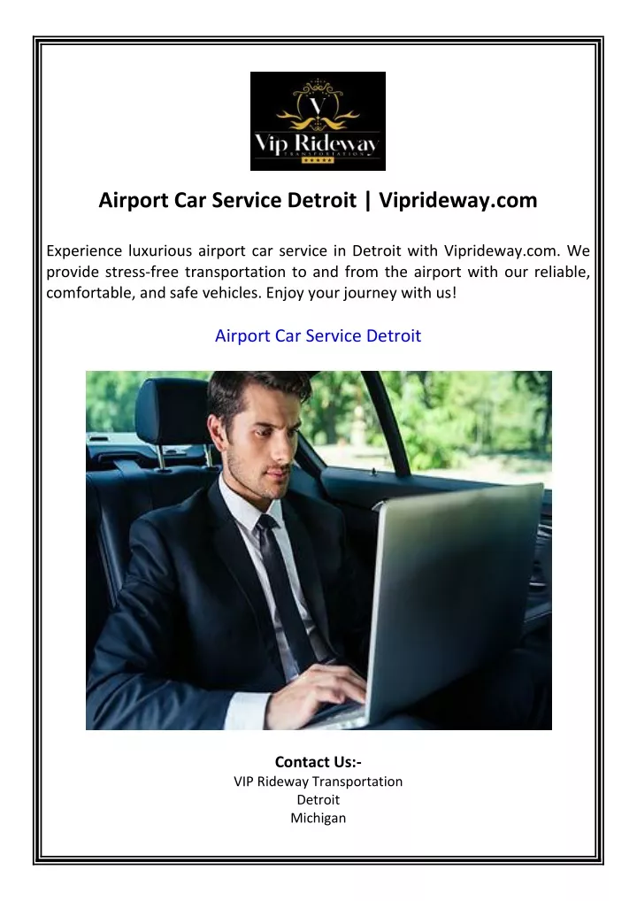 airport car service detroit viprideway com