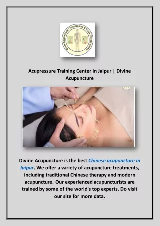 acupressure training center in jaipur divine
