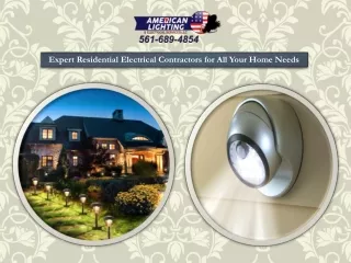 Expert Residential Electrical Contractors for All Your Home Needs