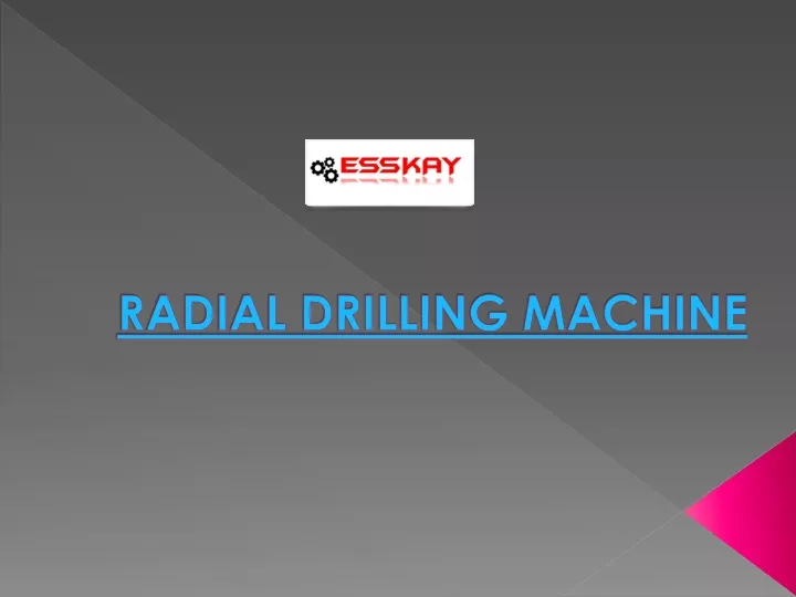 radial drilling machine