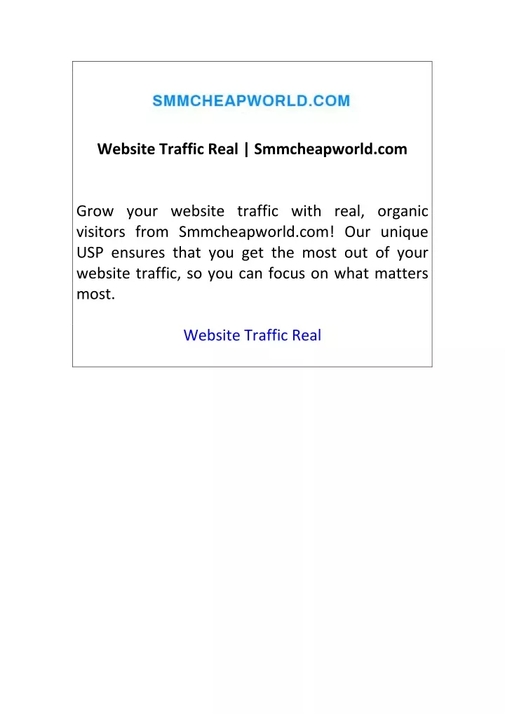 website traffic real smmcheapworld com