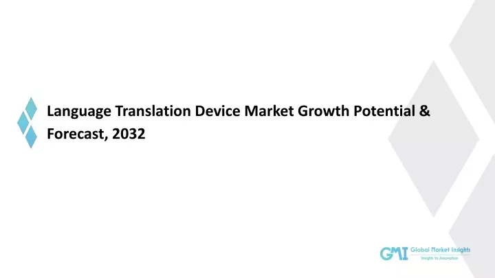 language translation device market growth