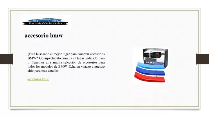 accesorio bmw