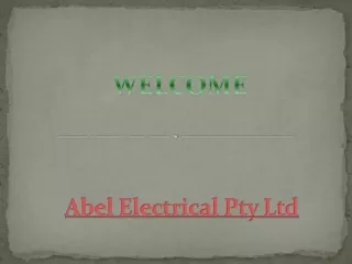 abel electrical pty ltd