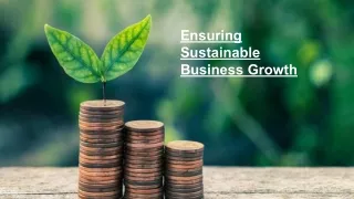 ensuring sustainable business growth