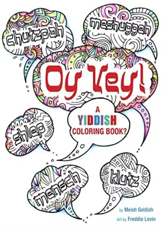 $PDF$/READ/DOWNLOAD Oy Vey A Yiddish Coloring Book