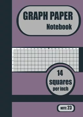 [PDF READ ONLINE] Graph Paper 14 squares per inch Notebook: cross stitch graph paper 14 count-8.5 x 11/A4- 100 pages