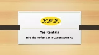 Hire The Perfect Car In Queenstown NZ