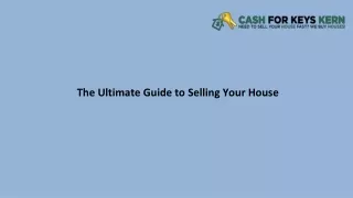 The Ultimate Guide to Selling Your House