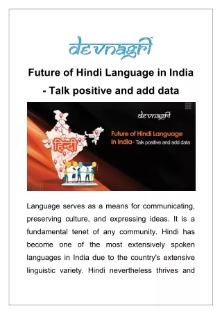 future of hindi language in india