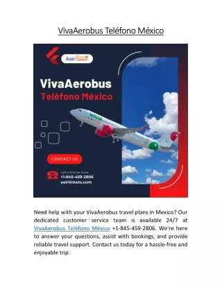 VivaAerobus Teléfono México