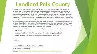 Landlord Polk County