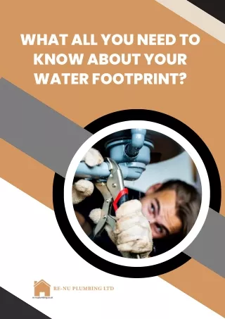 What All You Need To Know About Your Water Footprint?