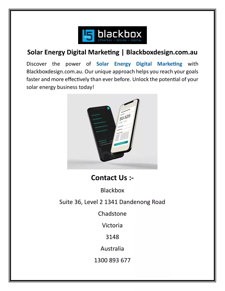 solar energy digital marketing blackboxdesign