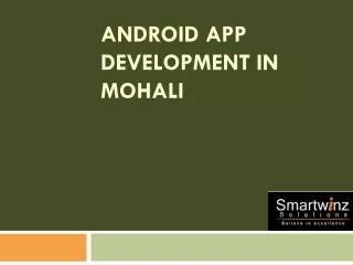 Android App Development in Mohali