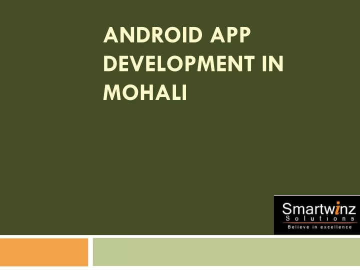 android app development in mohali