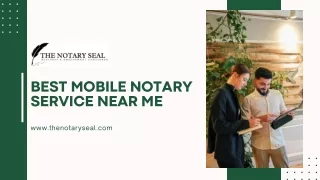 Best Mobile Notary Service Near me