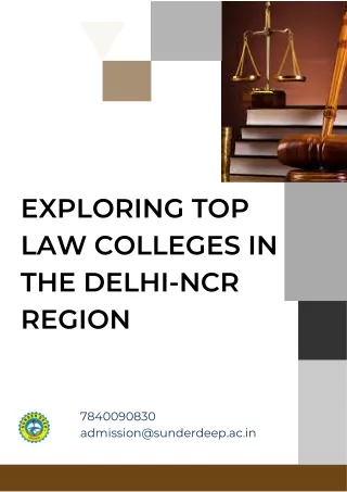 exploring top law colleges in the delhi ncr region