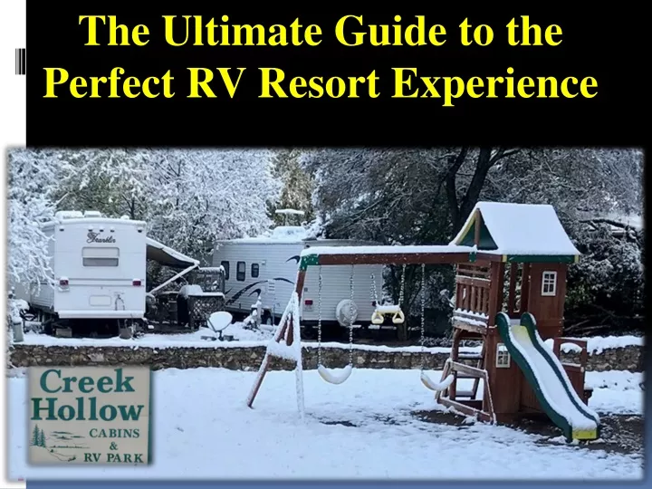 the ultimate guide to the perfect rv resort
