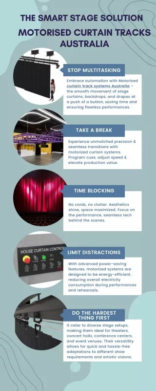 Discover the perfect technology and stagecraft | Theatre Curtain track system