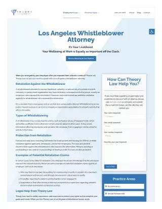 Whistleblower Attorney Los Angeles | Theory Law APC