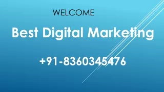 Best Institute for Digital Marketing Course in Chandigarh