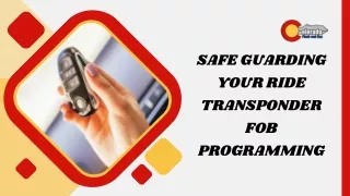safe guarding your ride transponder